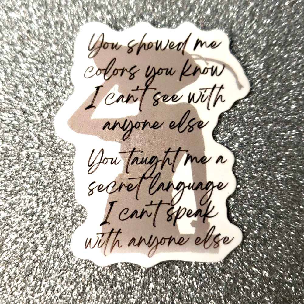 10/$10 Taylor Swift FOLKLORE Waterproof Sticker
